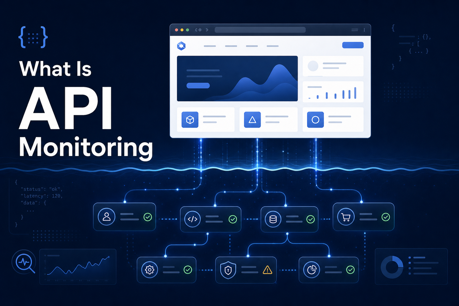API monitoring checking endpoints behind a website's interface
